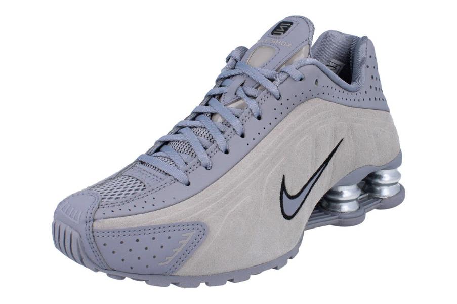 Nike Womens Shox R4 Running Trainers Hq7739 Sneakers Shoes  001 - Cement Grey Black College Grey 001 - Photo 0