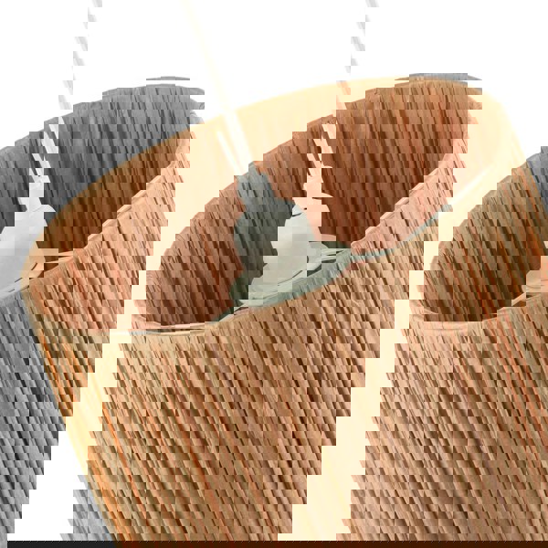 Classic and Vintage Brown Folded and Tapered Paper Pendant Lamp Shade Image 4