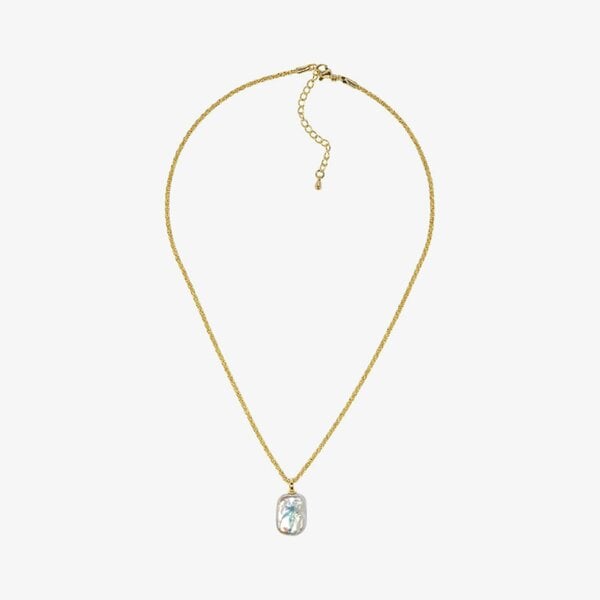 Uchi & Soto Shinju Gold Square Necklace