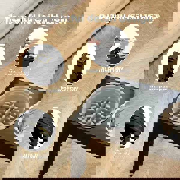 Skylos Dog Raised Elevated Pet Feeding Bowls Stainless Steel Adjustable Stand