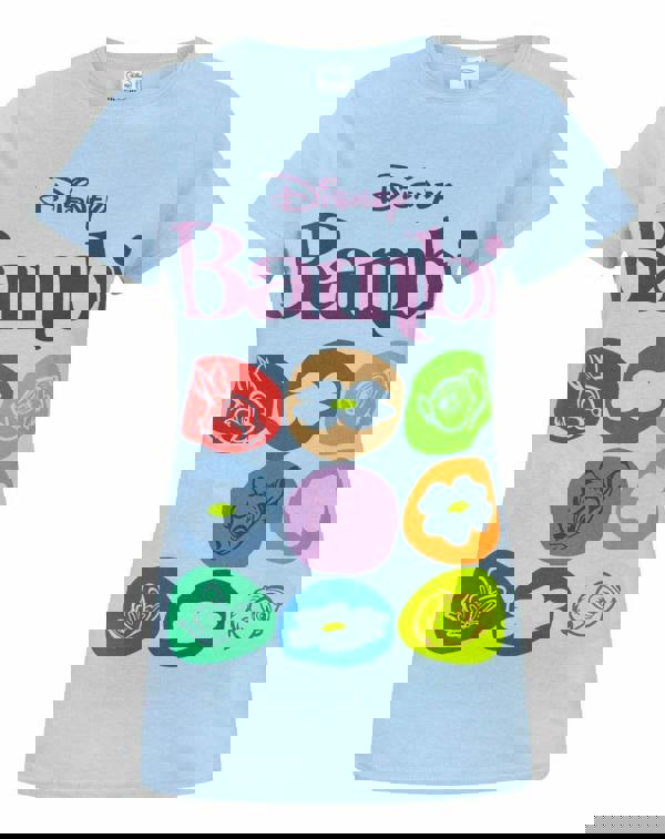 Disney Bambi WomensBlue Short Sleeved T-Shirt