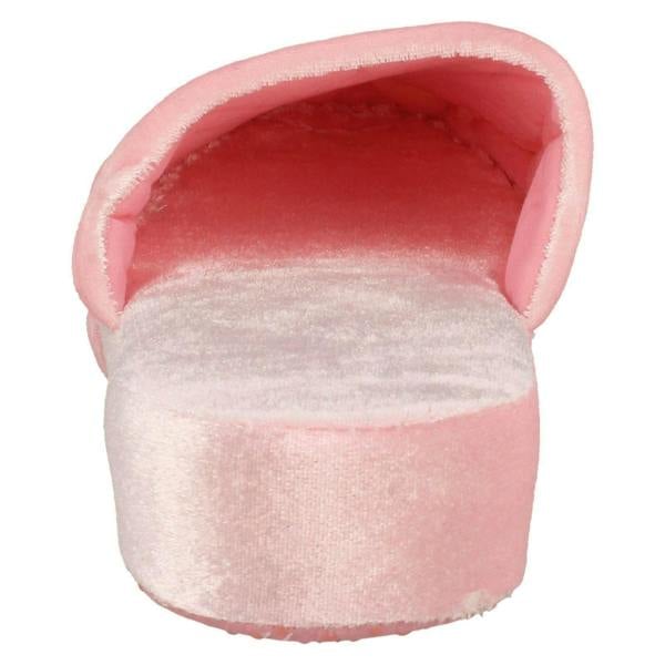 Spot On Ladies Spot On Flower Detailed Mule Slippers 20J4686