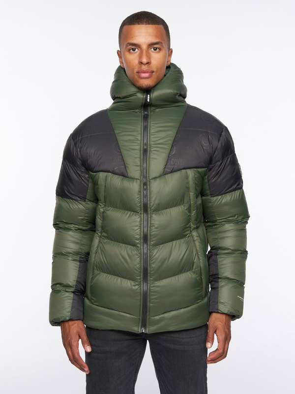 Duck and Cover Raymax Padded Jacket Dark Olive