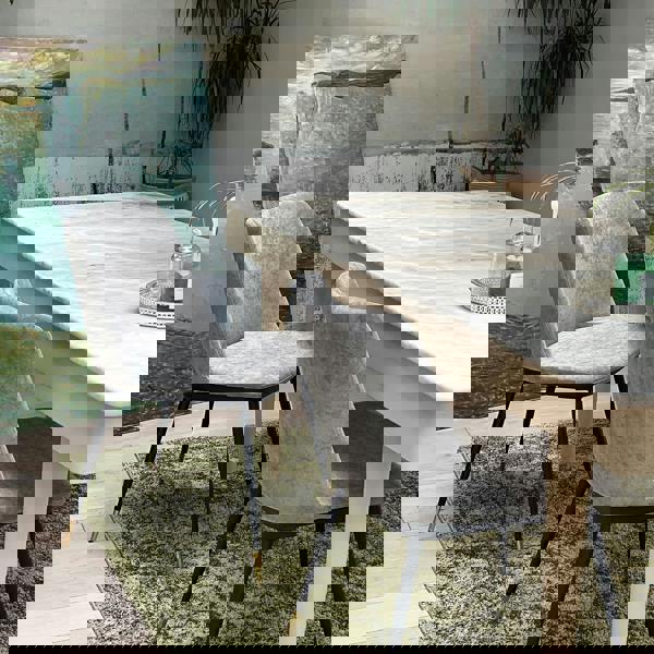 TRL Furniture Eclipse Luxe Chair – with Black Legs and Gold-Tipped Legs (Set of 2)