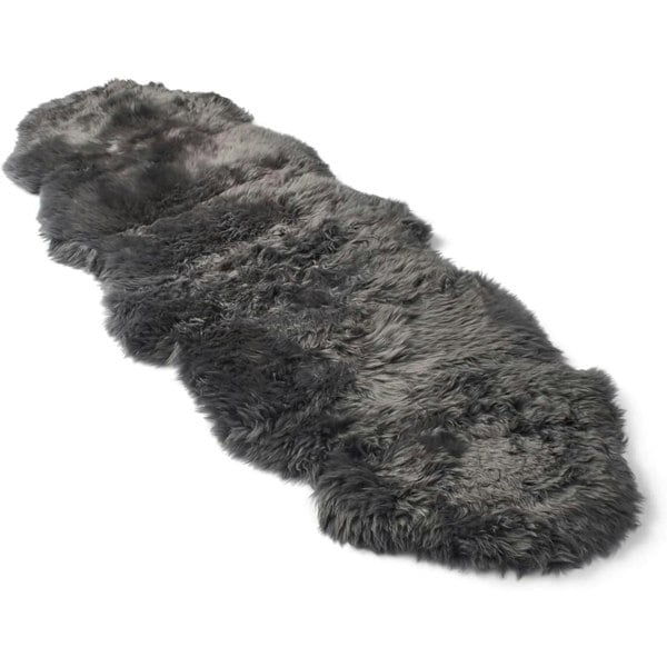 Infinity Leather Genuine Sheepskin Real Natural Wool Double Area Rug