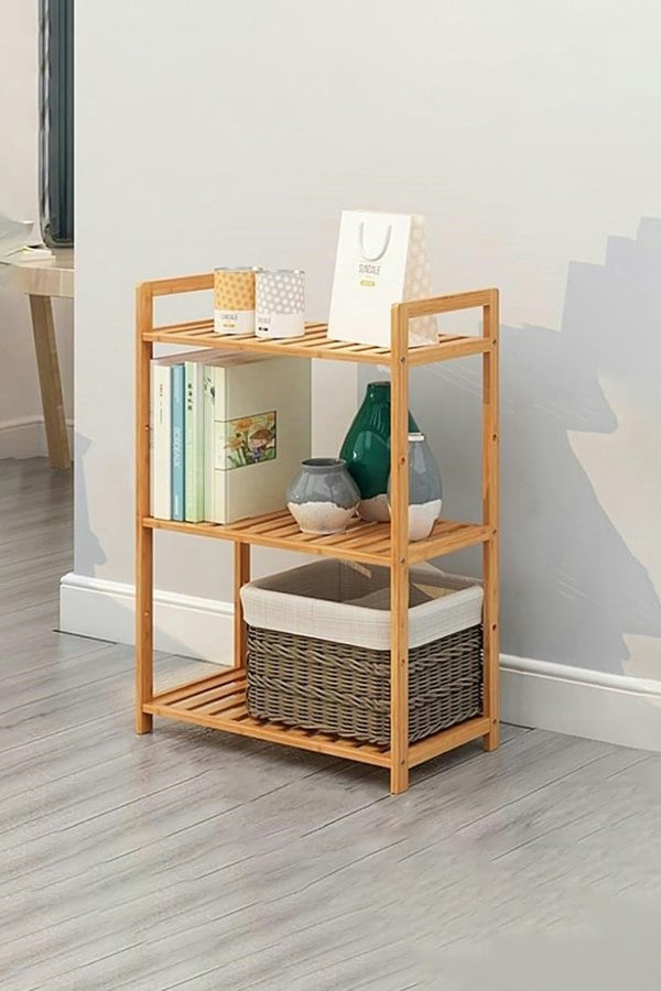 Living and Home 3 Tier Wood Audriel Bookcase