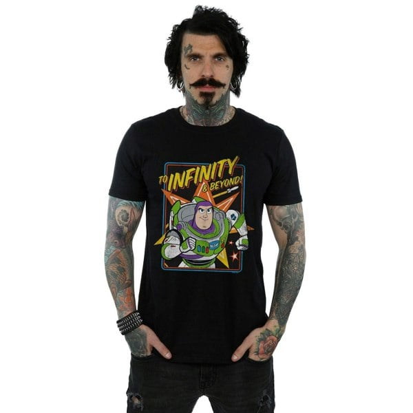 Disney Mens Toy Story 4 Buzz To Infinity T-Shirt - Black