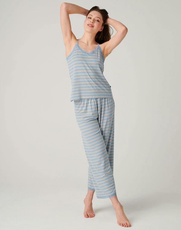 British Boxers Women's Bamboo Lace Camisole Pyjama Set – Cornish