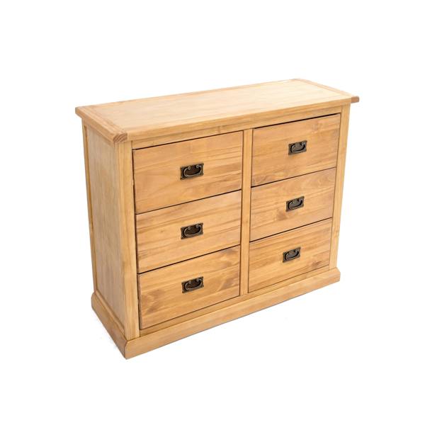Cabinet Bits Lucca 6 Drawer Chest of Drawers Bras Drop Handle