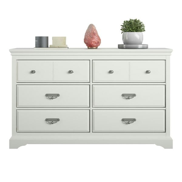 Dorel Home Bristol 6 Drawer Dresser White