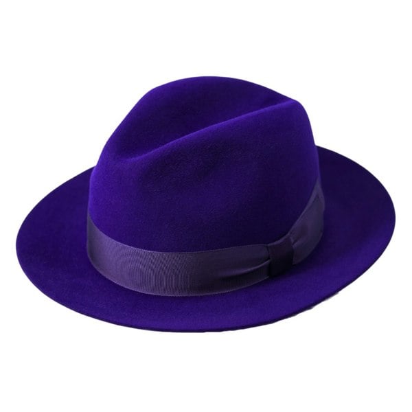 Gamble & Gunn Mason Fedora Purple Susquehana Hat Co