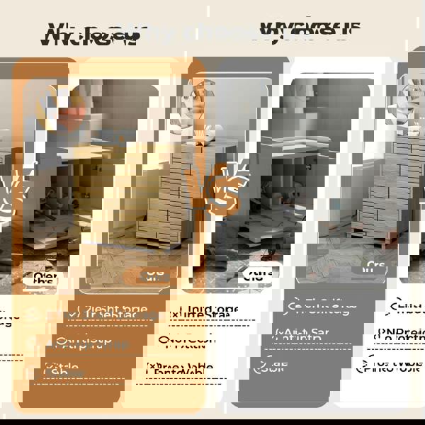 Levede Bathroom Floor Storage Cabinet 2-Tier Adjustable Shelf Cupboard Oak Style