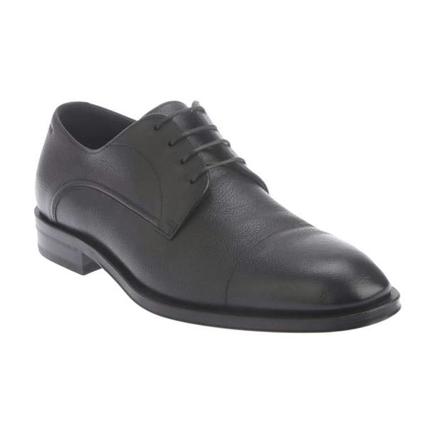 Boss Mens Derrek Leather Derby Shoes - Black - 