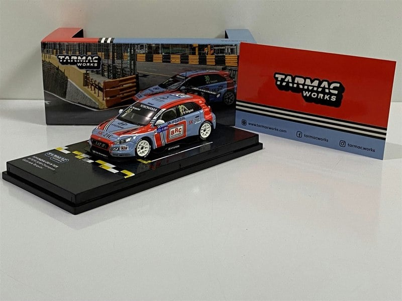 hyundai i30 n tcr wtcr 2018 champion  g tarquini 1:64 tarmac works t6403118wtcr30