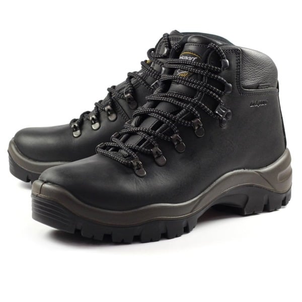 Grisport Mens Peaklander Waxy Leather Walking Boots - Black