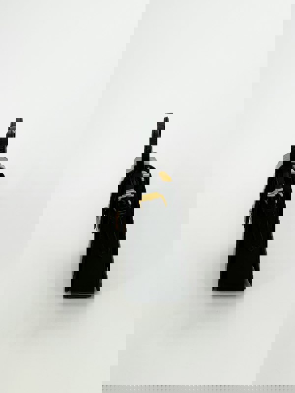 SVNX Black Shoulder Bag with Gold Clasp Fastening