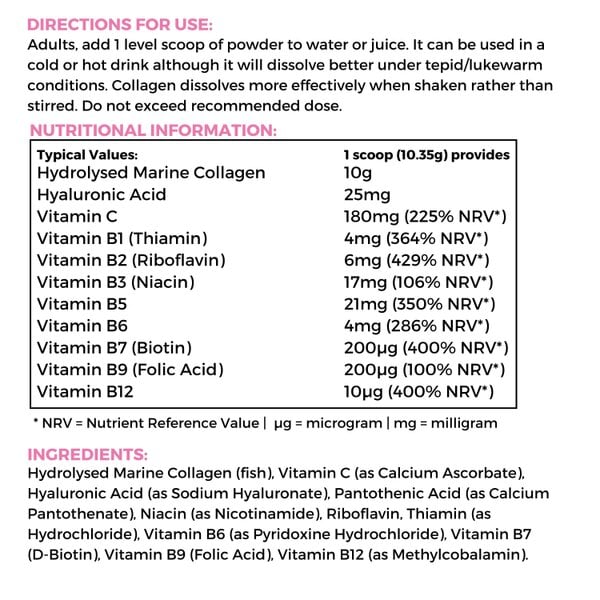 nutripact Hydrolysed Marine Collagen Powder – 10,000mg