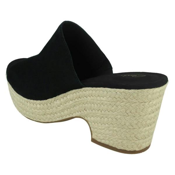 Clarks Ladies Clarks Espadrille Style Wedge Sandals Maritsa Mule