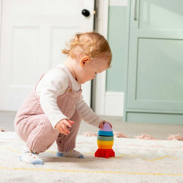tickit SiliSoft® Rocket Stacker (Rainbow)