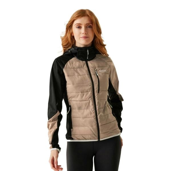 Regatta Womens/Ladies Andreson Pro Hybrid Jacket - Warm Taupe/Black - 