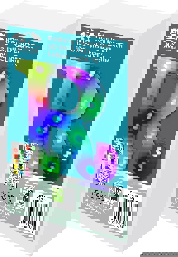 St Helens Battery Operated RGB Letter   With Remote Control Letter R