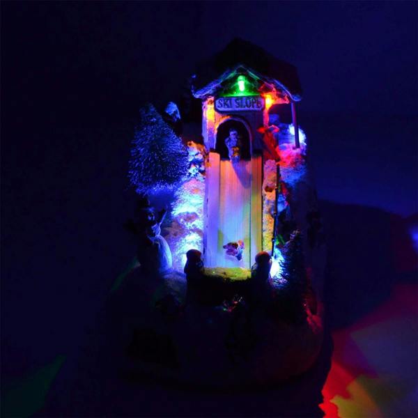 17cm Christmas LED Musical Light Up Nativity Sculpture Set for Indoor Home Display image 9