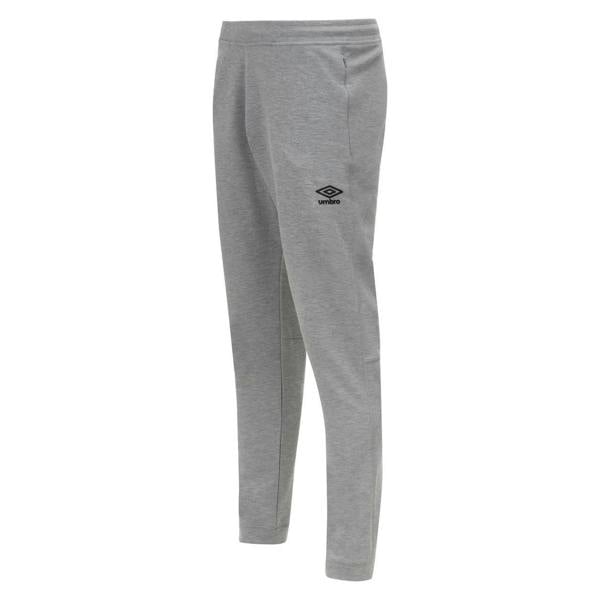 Umbro Mens Pro Fleece Jogging Bottoms - Grey Marl/Black