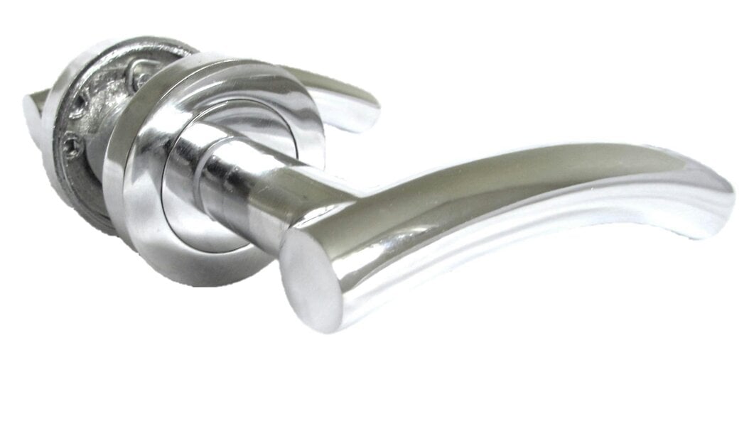 EDH Door Hardware Arched T Bar Internal Latch, Essential Sets for Internal, Featuring Polished Chrome Finish, Door Latch Compatibility