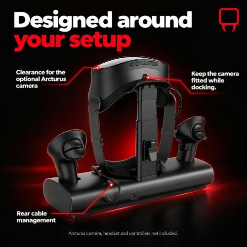 Venom Steam Frame Fast Charging Dock and Display Stand with Controller Batteries