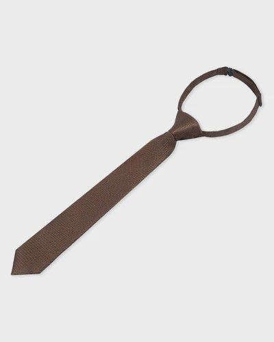Paul Andrew Kids Paisley Tie Set - Brown