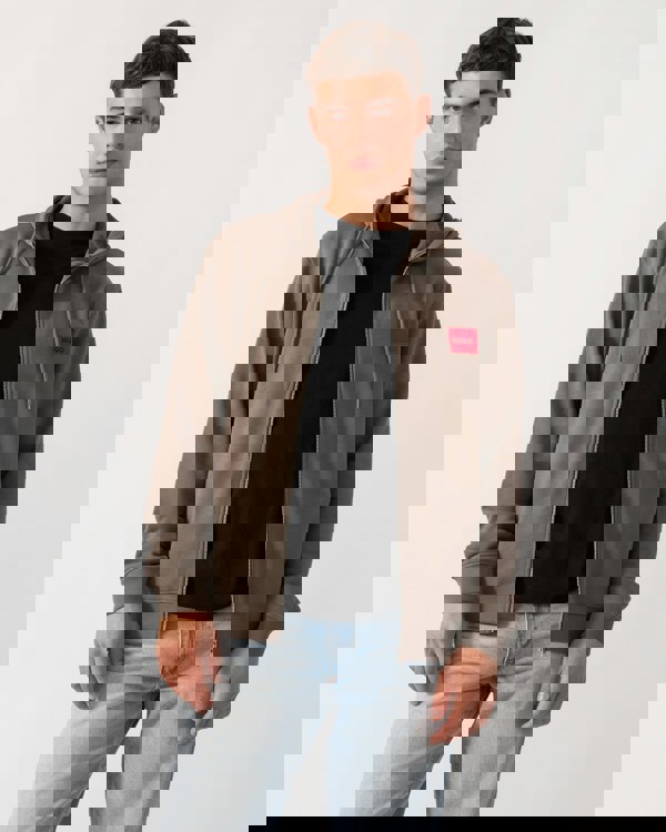 HUGO Daple212 Mens Zip Through Hoodie - Medium Grey 032