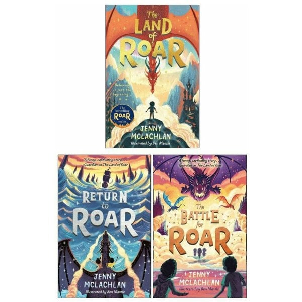 The Land of Roar Series 3 Book Set by Jenny McLachlan, Land of Roar, Return to Roar, Battle for Roar