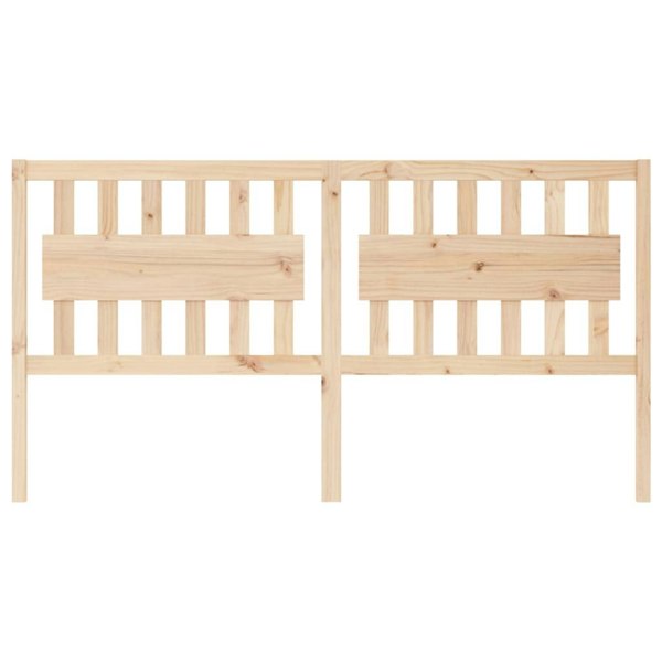 Berkfield Bed Headboard 185.5x4x100 cm Solid Wood Pine