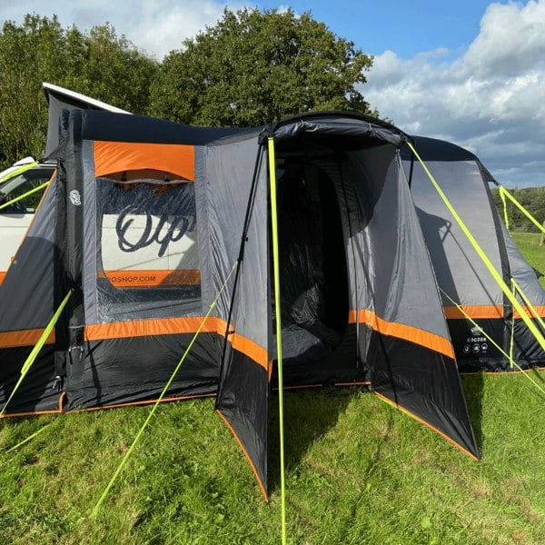 The canopy pod on theCocoon Breeze® v2 Campervan Awning OLPRO, imageset:Charcoal