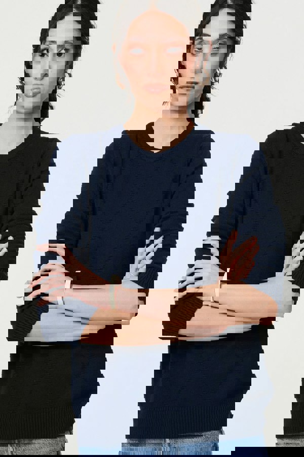 Izabel London Slim Fit Textured Knit Jumper