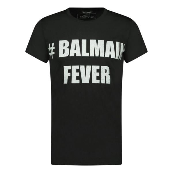 Balmain Logo Print T-Shirt Black - chancefashionco