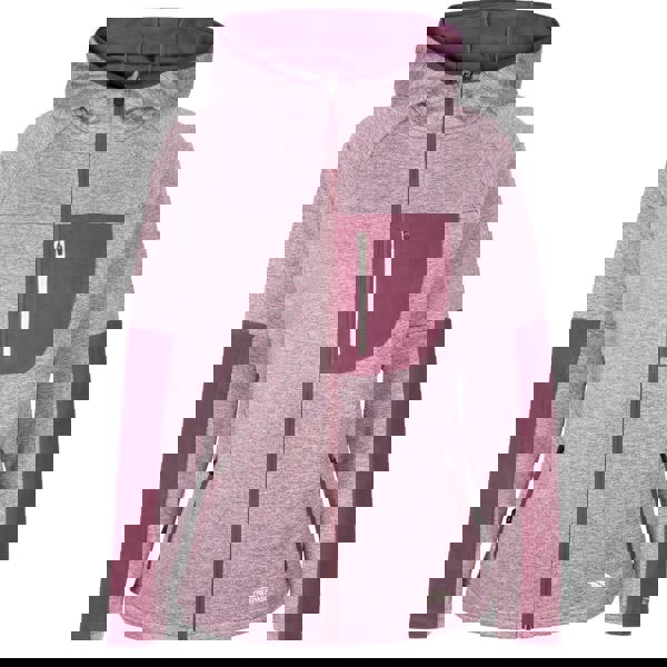 Trespass Womens/Ladies Trullo Melange AT200 Fleece Jacket - Damson Marl - 