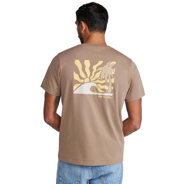 Animal Mens Jacob Sun T-Shirt - Tan - 