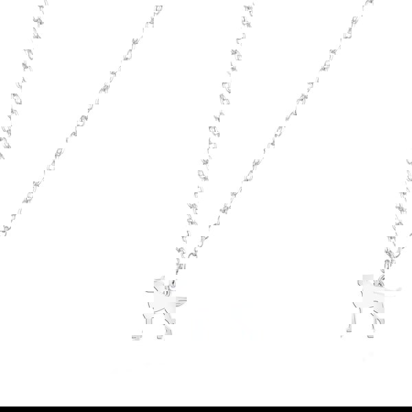 English Pointer Silhouette Silver Necklace - Personalised - MYLEE London