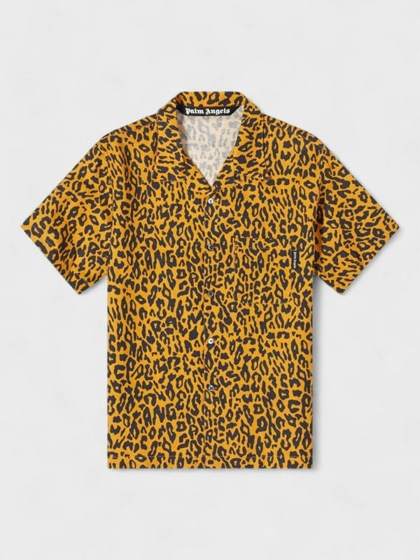 Palm Angels Cheetah Bowling Shirt Orange - Supplied FashionPalm Angels
