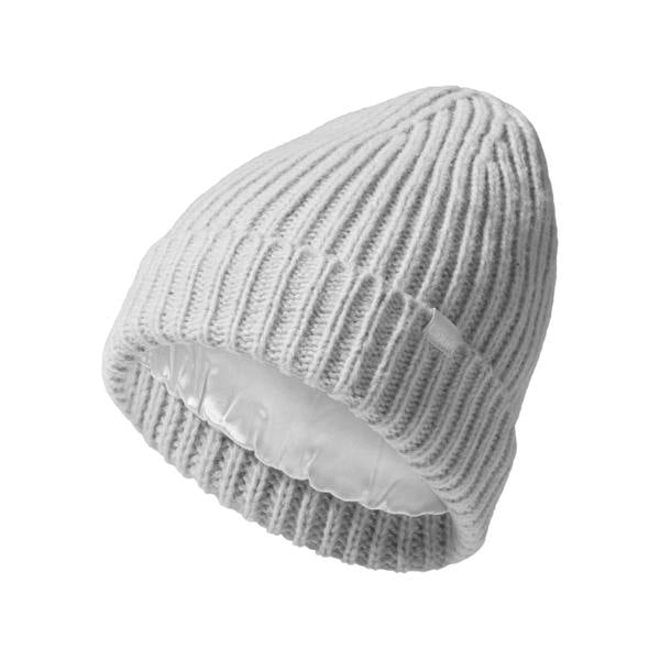 Silver Cloud Beauty Silver Cloud Silver Infused Satin Lined Beanie - Grey