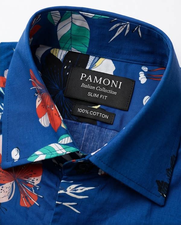 Pamoni Island Breeze Floral Short-Sleeve Shirt