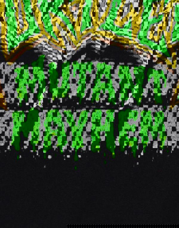 Teenage Mutant Ninja Turtles Boys Black Mutant Mayhem Logo Hoodie