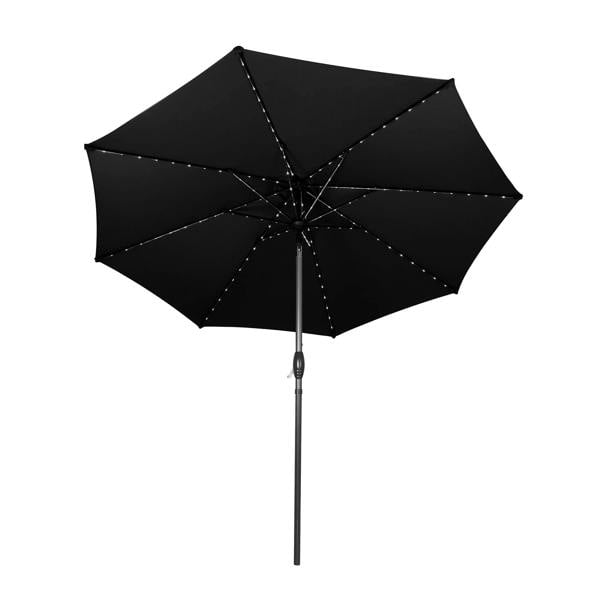 Jardi LED Tilt Parasol 2.7m – Black