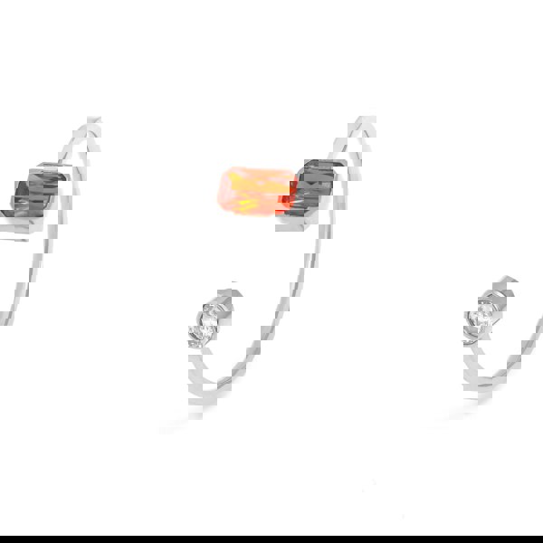 Say It With January Garnet Birthstone Ring - Silver Plated