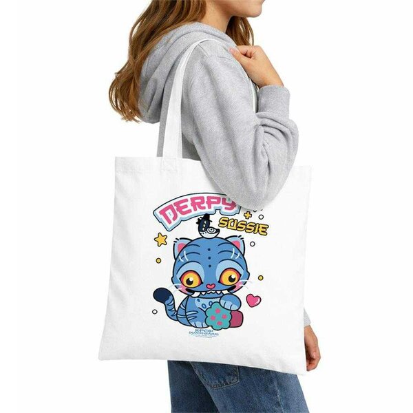 K-Pop Demon Hunters Chibi Derpy & Sussie Reusable Tote Bag - White