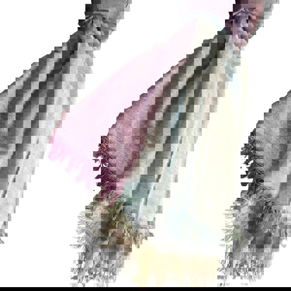 Earth Squared Pastel Block Check Ladies Scarf