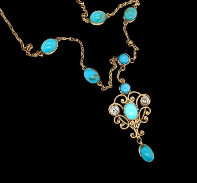 vintage turquoise necklace