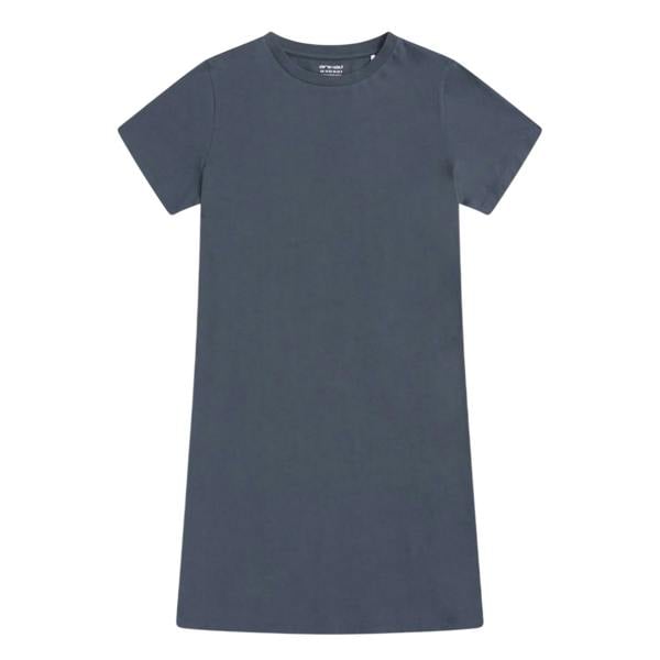 Animal Womens/Ladies Plain Jersey T-Shirt Dress - Charcoal - 