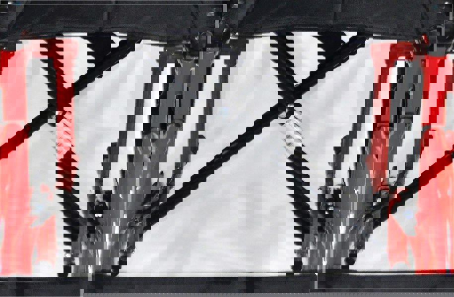 Aidapt Deluxe Self Propelled Steel Wheelchair Red